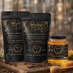 2x Кафе Believe in Luxury + ПОДАРЪК МЕД